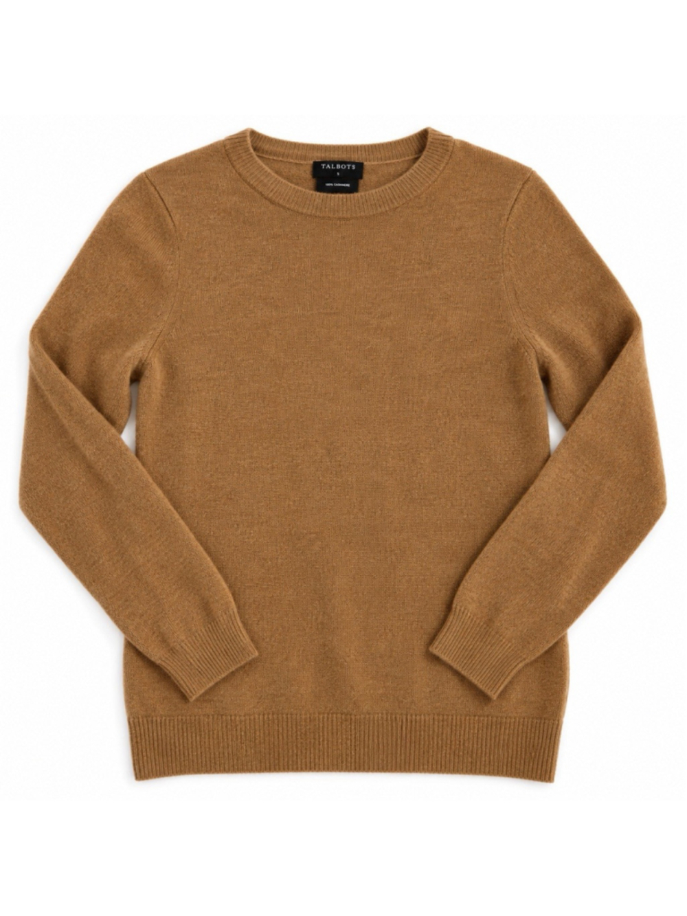 Talbots Pure Cashmere Camel Cozy Soft Luxury Sweater XS